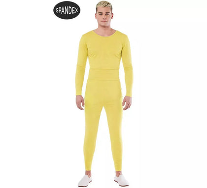 Conjunto Maillot Spandex en 2 piezas color Amarillo hombre