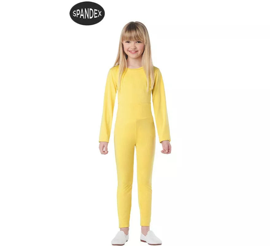 Conjunto Maillot Spandex en 2 piezas color Amarillo para niños