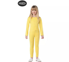Yellow 2-piece Spandex Leotard Set for children
