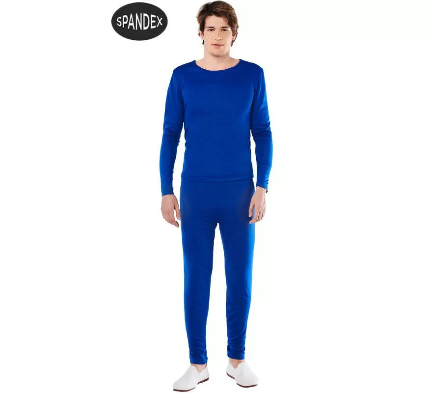 Translation missing: en.Conjunto Maillot Spandex en 2 piezas color Azul para hombre