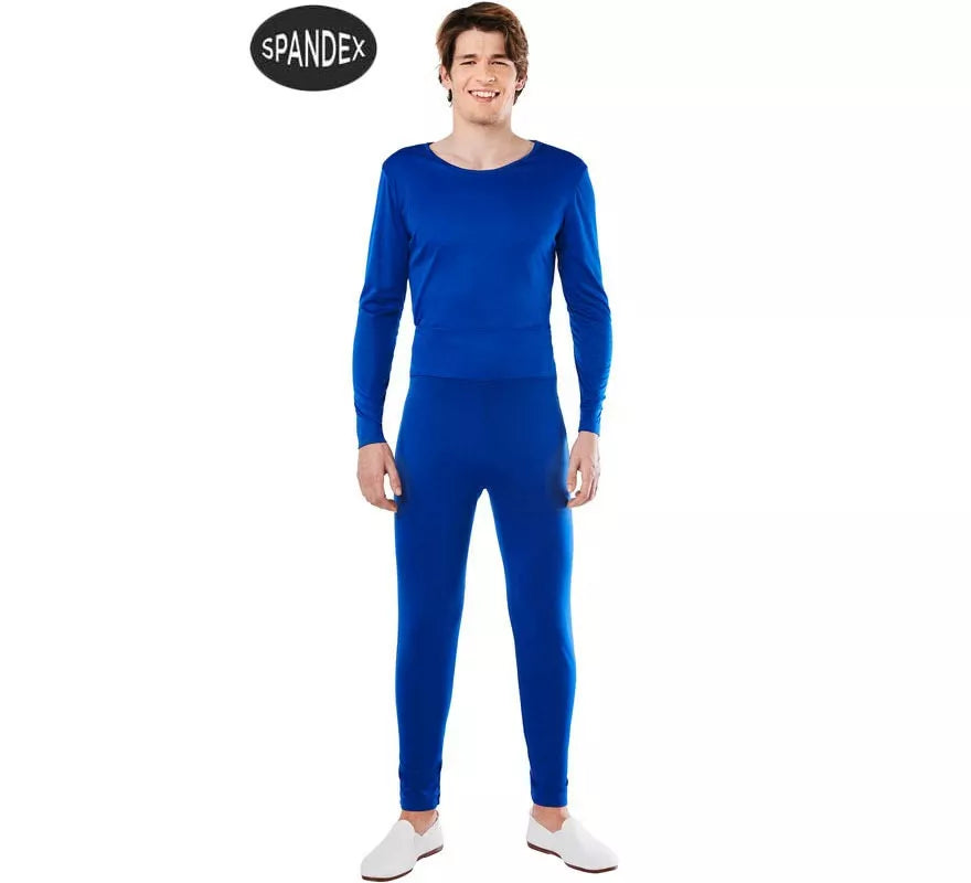 Conjunto Maillot Spandex en 2 piezas color Azul para hombre