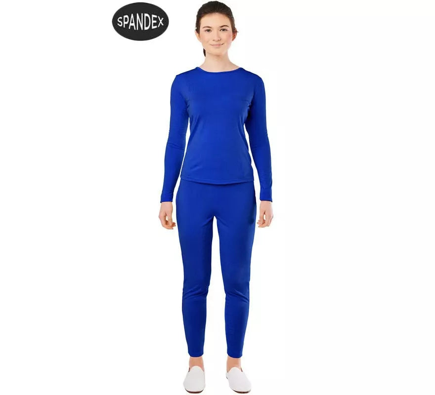 Conjunto Maillot Spandex en 2 piezas color Azul para mujer