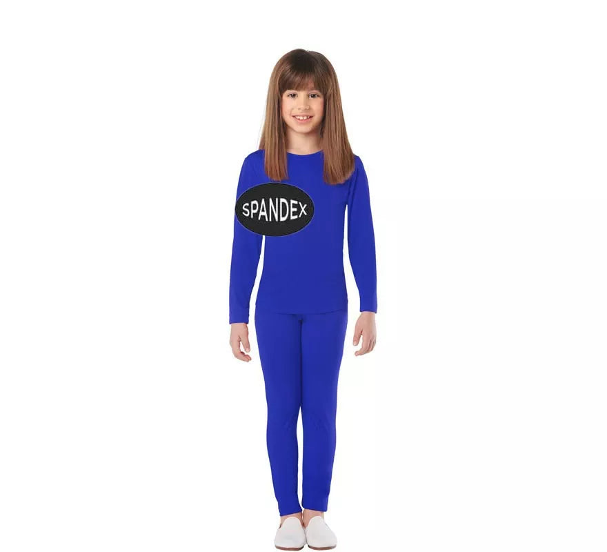 Conjunto Maillot Spandex en 2 piezas color Azul para niños