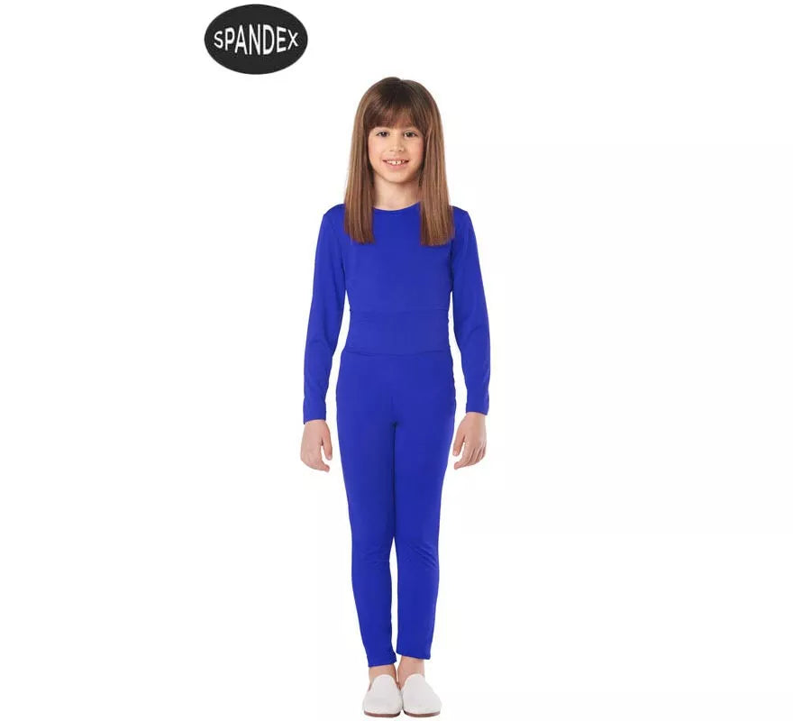 Conjunto Maillot Spandex en 2 piezas color Azul para niños