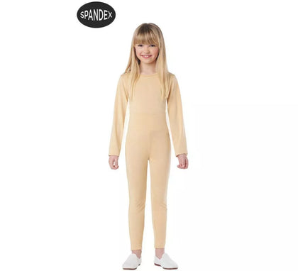 Conjunto Maillot Spandex en 2 piezas color beige para niños