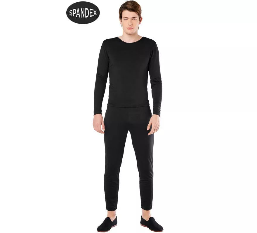 Conjunto Maillot Spandex en 2 piezas color Negro para hombre