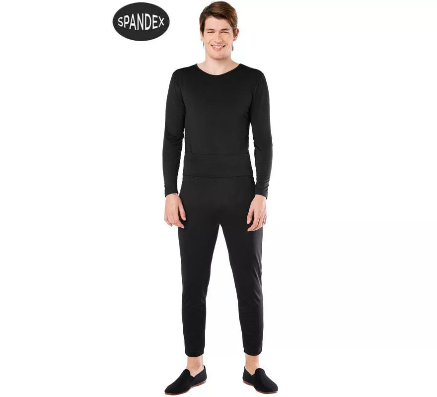 Translation missing: en.Conjunto Maillot Spandex en 2 piezas color Negro para hombre