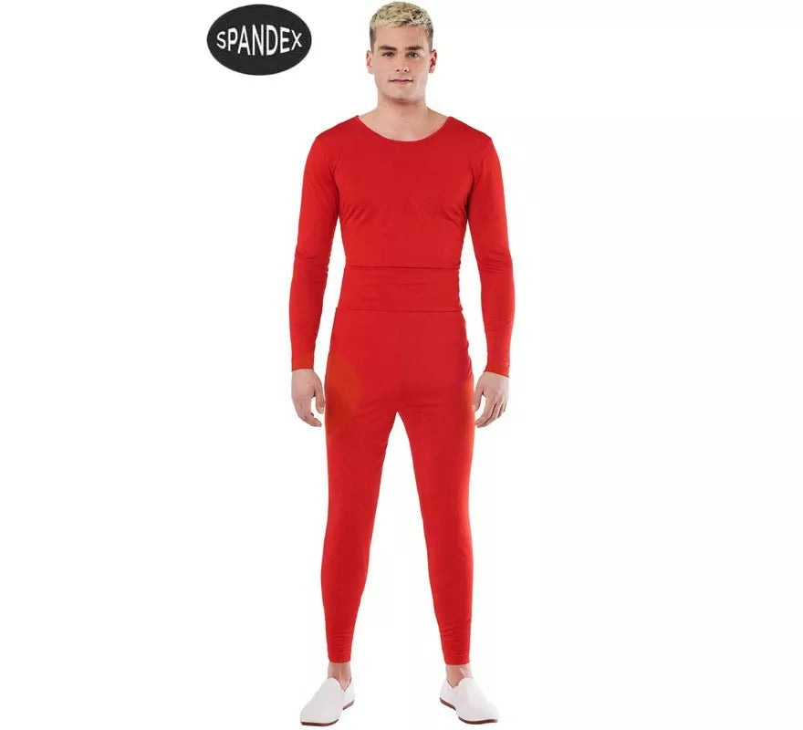 Translation missing: en.Conjunto Maillot Spandex en 2 piezas color Rojo para hombre