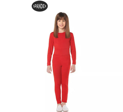 Conjunto Maillot Spandex en 2 piezas color Rojo para niños