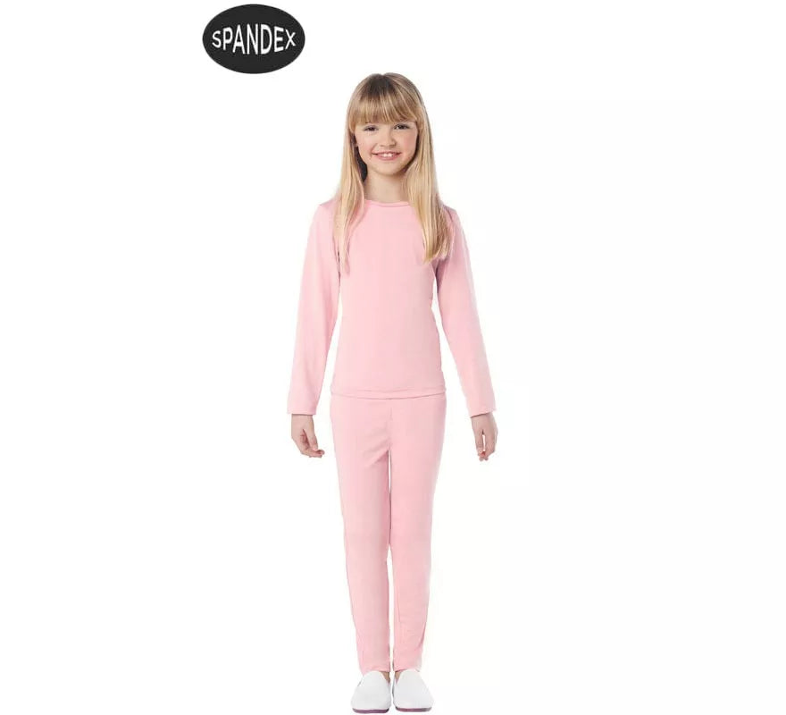 Conjunto Maillot Spandex en 2 piezas color Rosa para niños