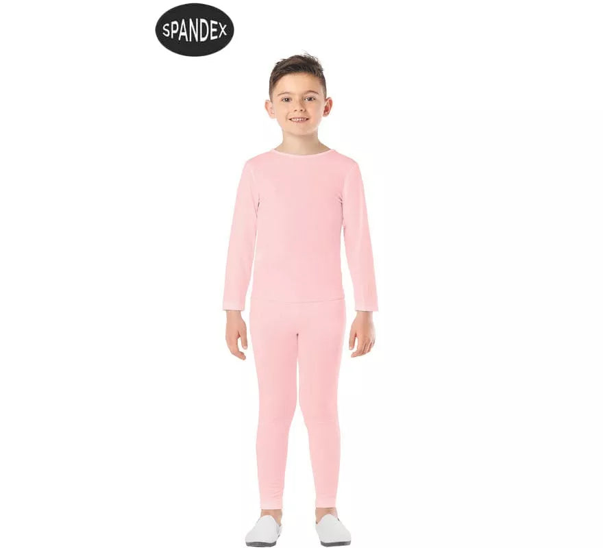 Conjunto Maillot Spandex en 2 piezas color Rosa para niños