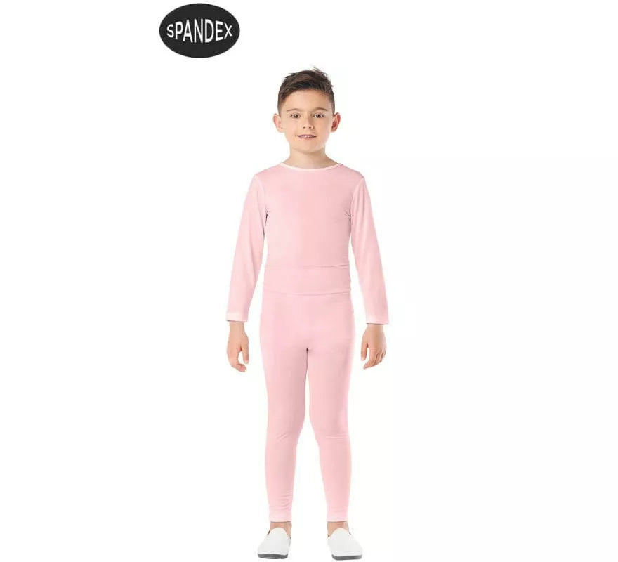 Conjunto Maillot Spandex en 2 piezas color Rosa para niños