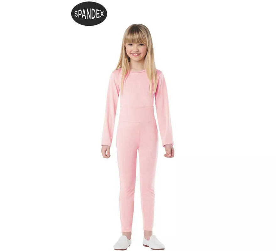 Conjunto Maillot Spandex en 2 piezas color Rosa para niños