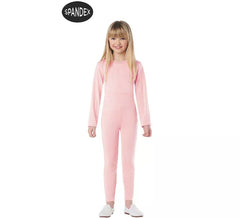Pink 2-piece Spandex Leotard Set for children