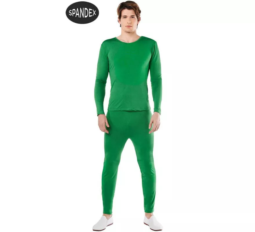 Translation missing: en.Conjunto Maillot Spandex en 2 piezas color Verde para hombre