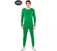 Green 2-piece Spandex Leotard Set for men