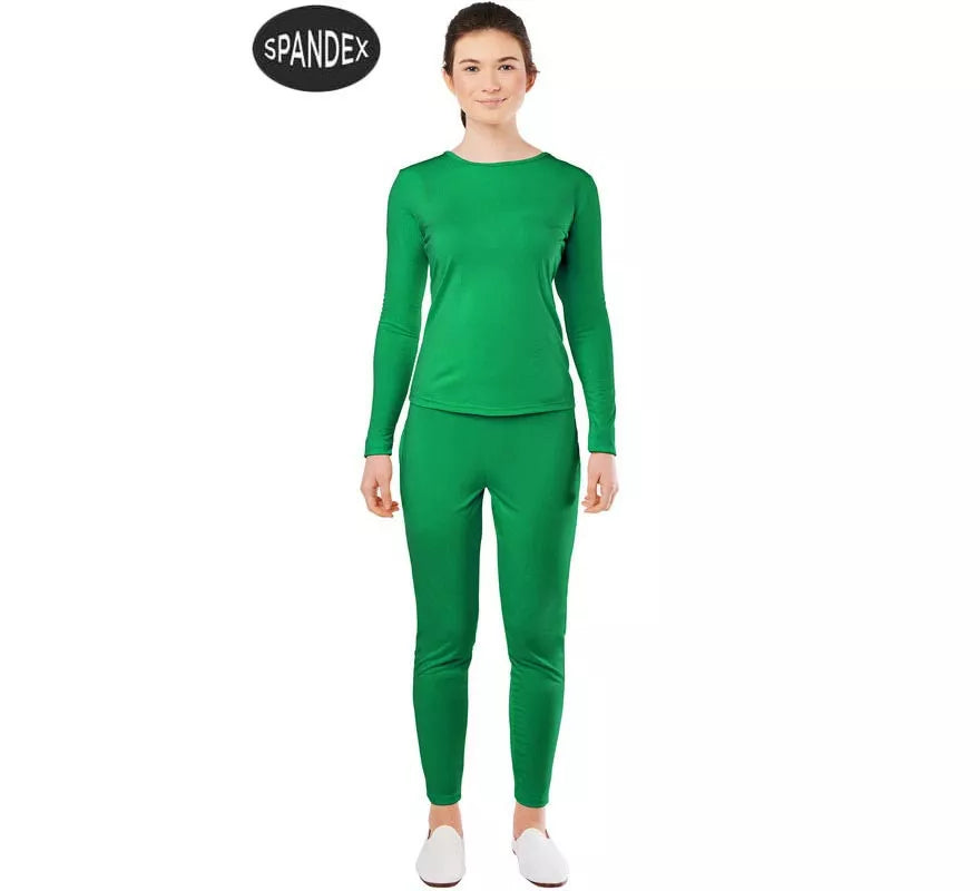 Conjunto Maillot Spandex en 2 piezas color Verde para mujer