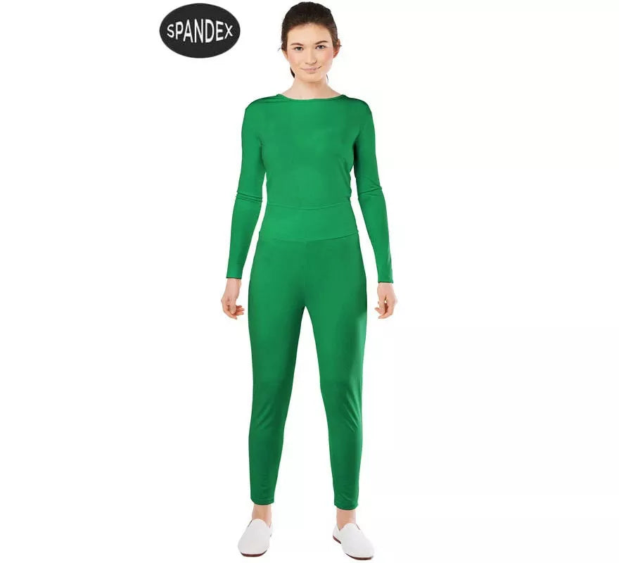 Conjunto Maillot Spandex en 2 piezas color Verde para mujer