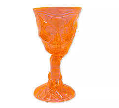 Orange Skull Cup 9.5x8x18.5 cm