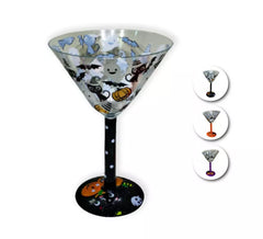 Halloween Cocktail Glass in assorted models of 12x8x18 cm