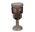 Copa de Calavera Negra Transparente de 18 cm