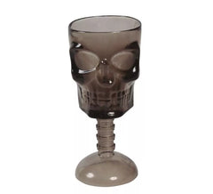 18cm Transparent Black Skull Cup