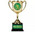 Copa Miss Mojito dorado y verde 18 cm