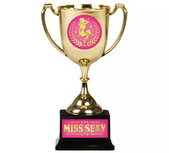 Miss Sexy gold and fuchsia cup 18 cm