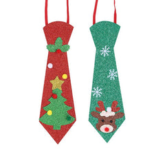 Christmas Tree and Reindeer Tie in assorted 8.5x24 cm models