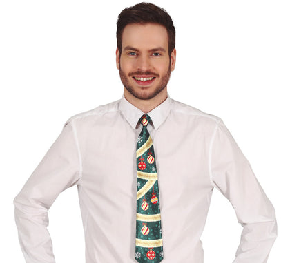 Corbata Bolas de Navidad de 45 cm