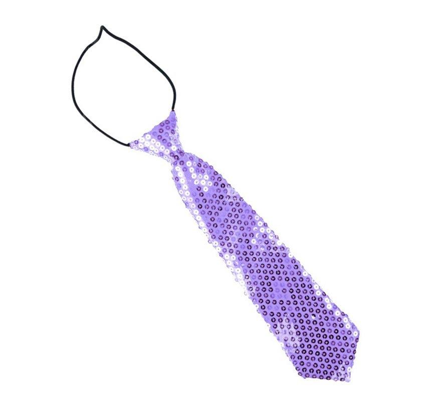 Translation missing: en.Corbata con lentejuelas infantil de 30 cm en varios colores