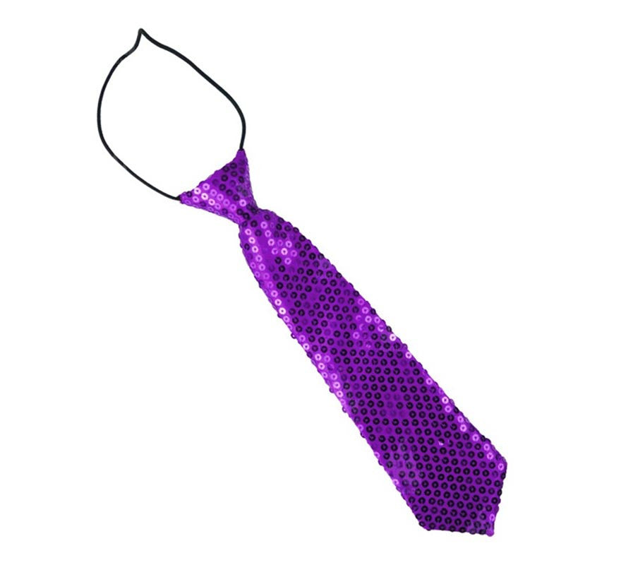 Translation missing: en.Corbata con lentejuelas infantil de 30 cm en varios colores