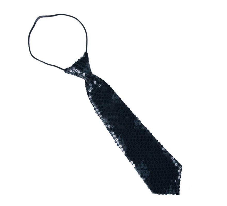 Translation missing: en.Corbata con lentejuelas infantil de 30 cm en varios colores