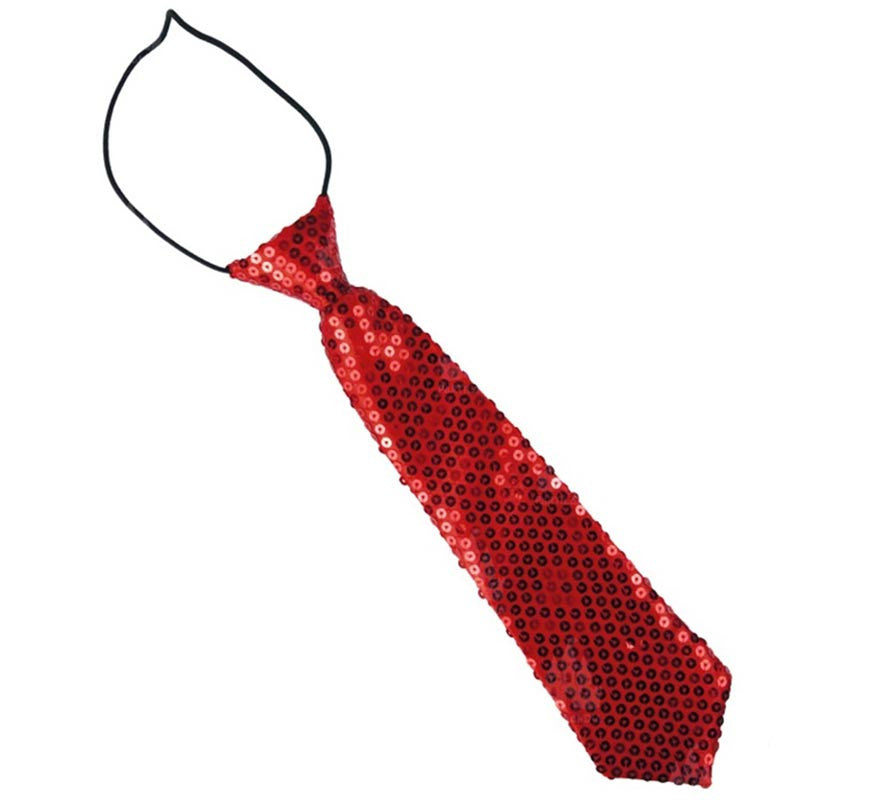 Translation missing: en.Corbata con lentejuelas infantil de 30 cm en varios colores