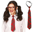 Corbata de Estudiante a cuadros de 45 cm