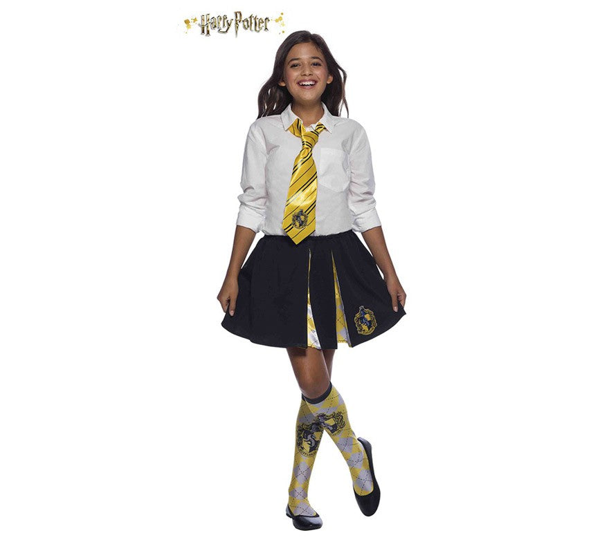 Translation missing: en.Corbata de Hufflepuff Harry Potter Deluxe para niña