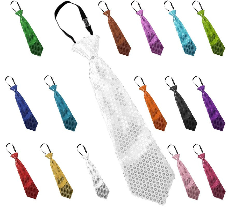 Translation missing: en.Corbata de Lentejuelas de 31 cm en varios colores