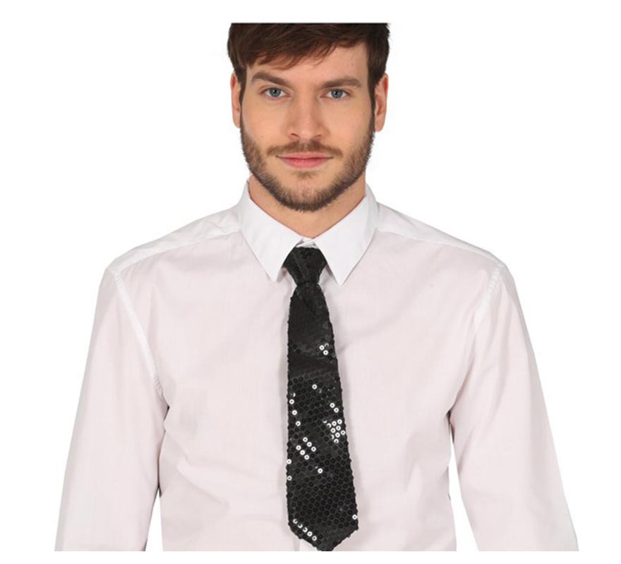 Corbata de Lentejuelas de 35 cm en varios colores
