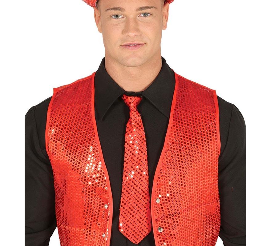 Corbata de Lentejuelas de 35 cm en varios colores