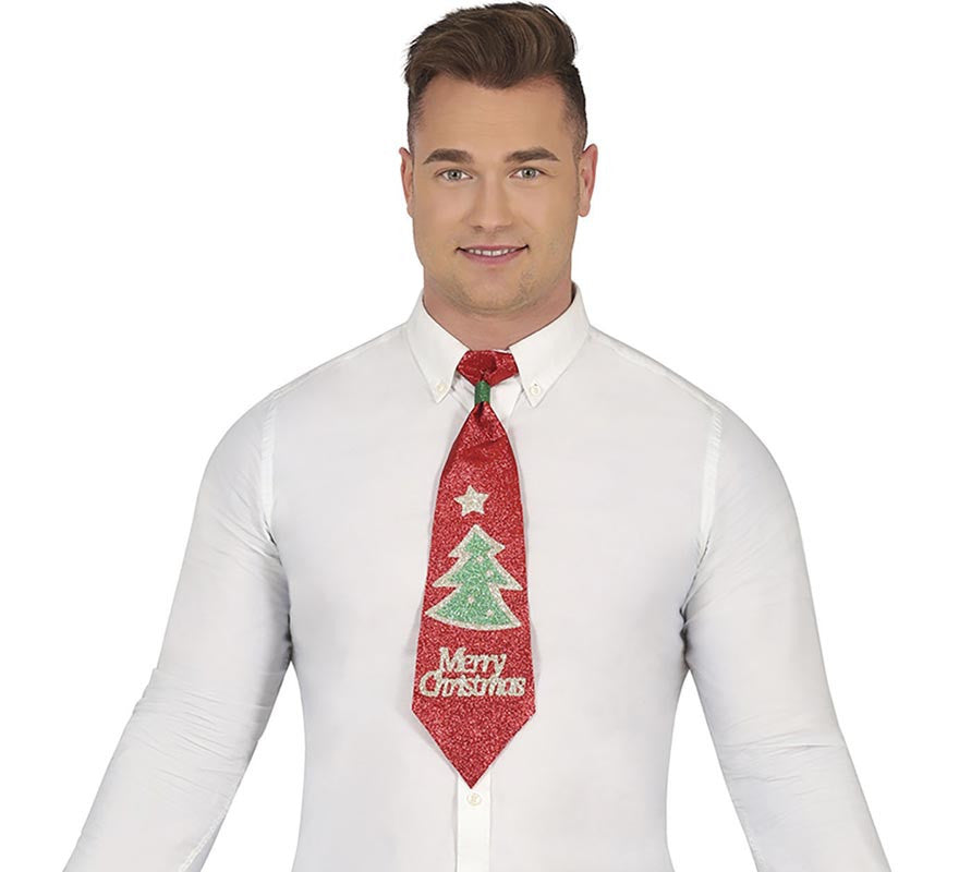 Corbata de Navidad de 45 cm con Árbol en colores surtidos