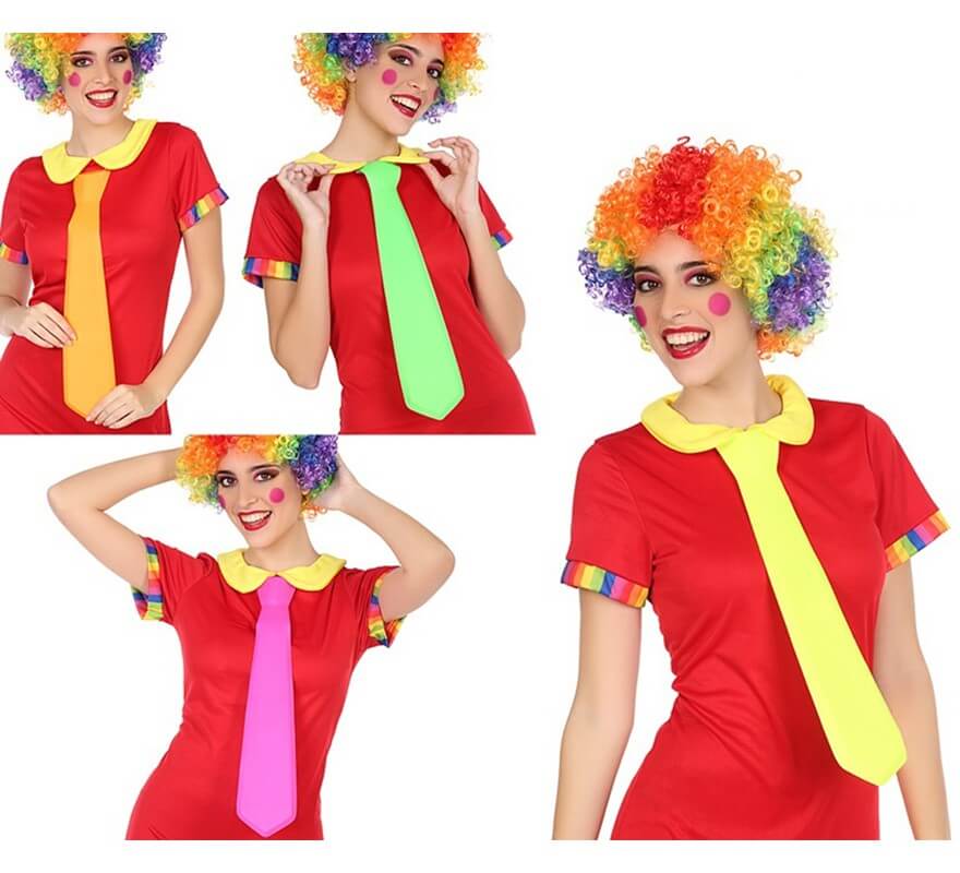 Translation missing: en.Corbata de Payaso Fluorescente en 4 colores surtidos