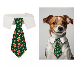 20cm Gingerbread Man Printed Dog Tie