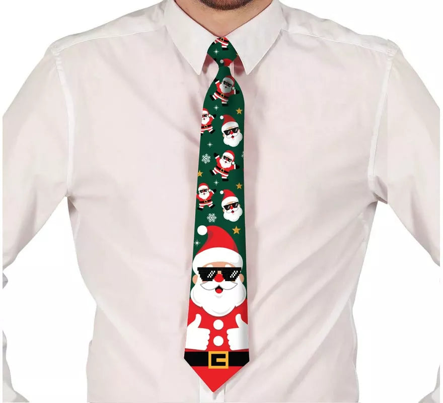 Translation missing: en.Corbata Estampada de Papá Noel de 45 cm