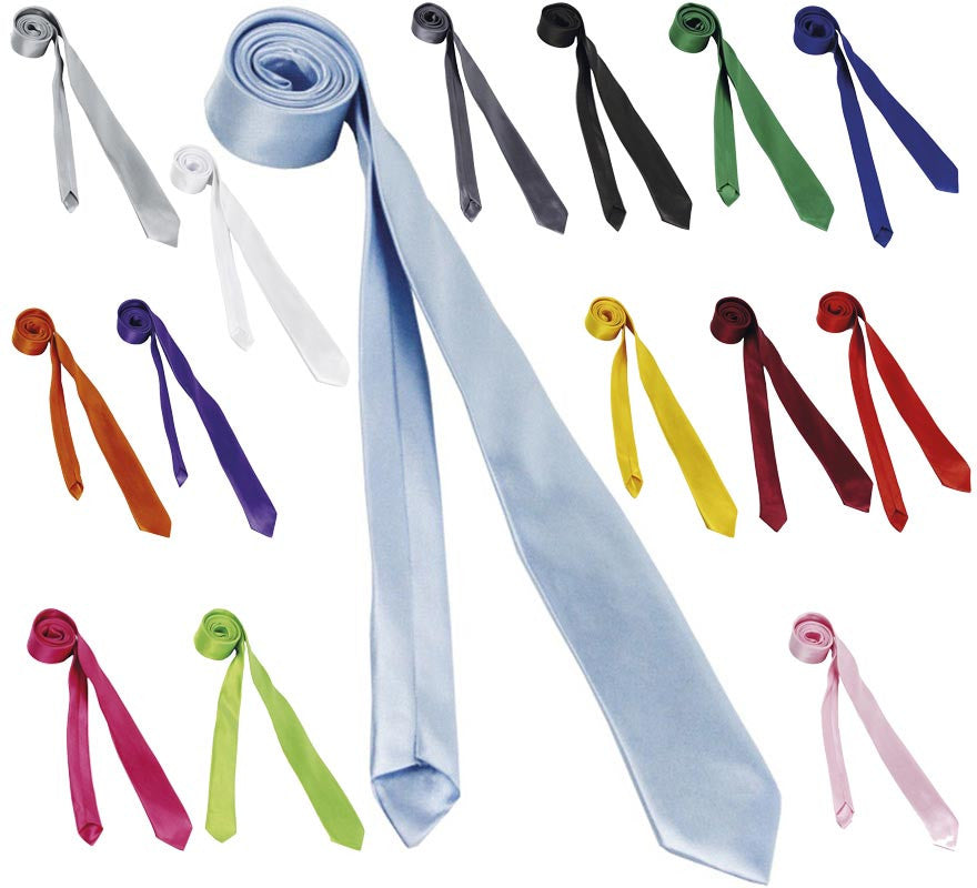 Translation missing: en.Corbata Fina de 75 cm en varios colores