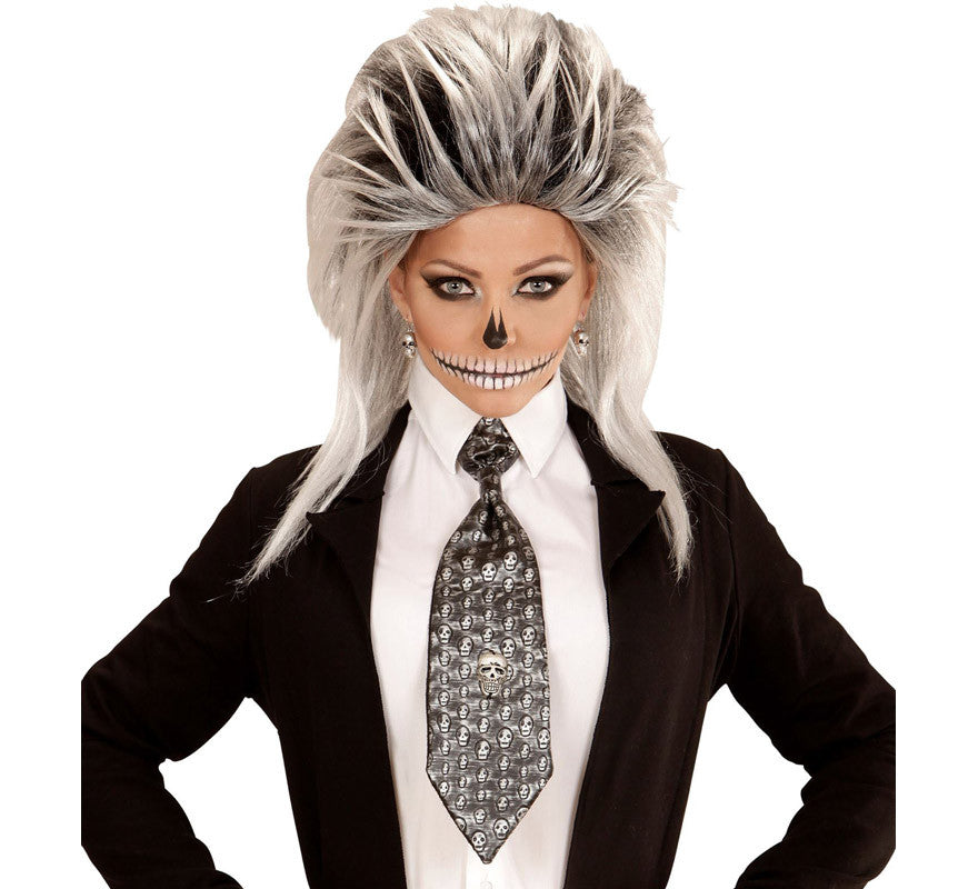 Translation missing: en.Corbata Halloween de Calavera Metalizada
