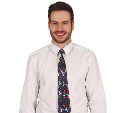 Corbata Luces de Navidad de 45 cm