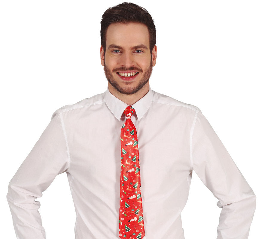 Corbata Navidad Roja de 45 cm