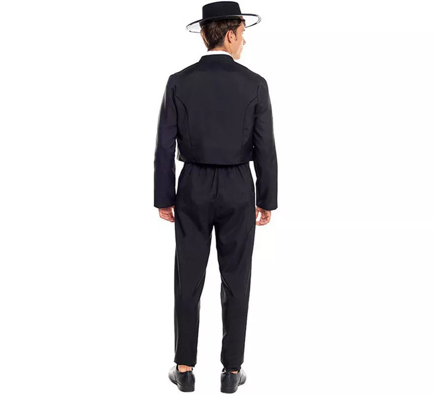 Cordobés Negro Elegante para hombre