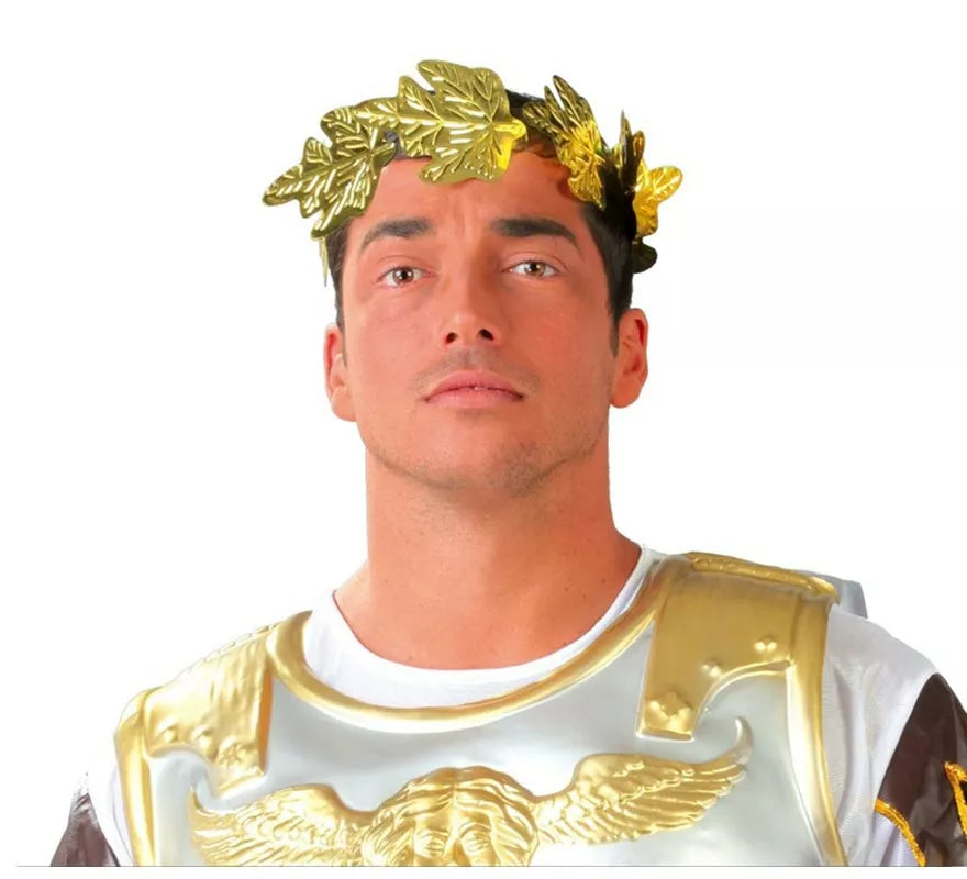 Translation missing: en.Corona de César Emperador de Roma de laurel de plástico