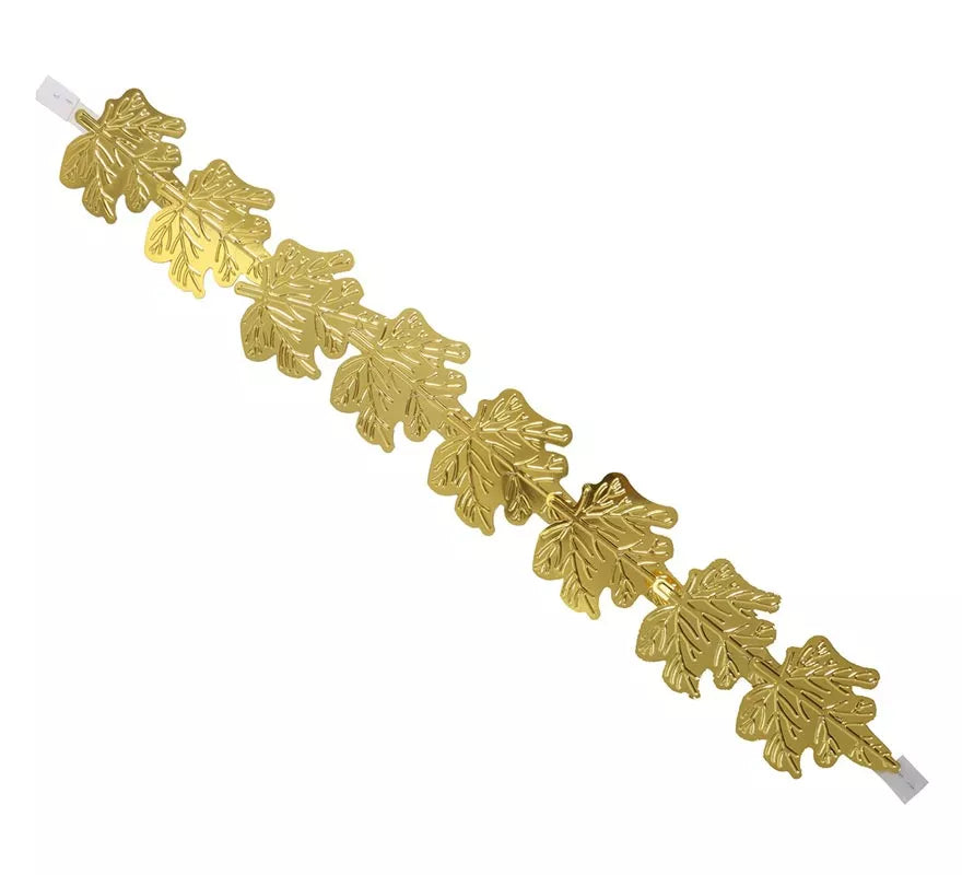 Corona de César Emperador de Roma de laurel de plástico